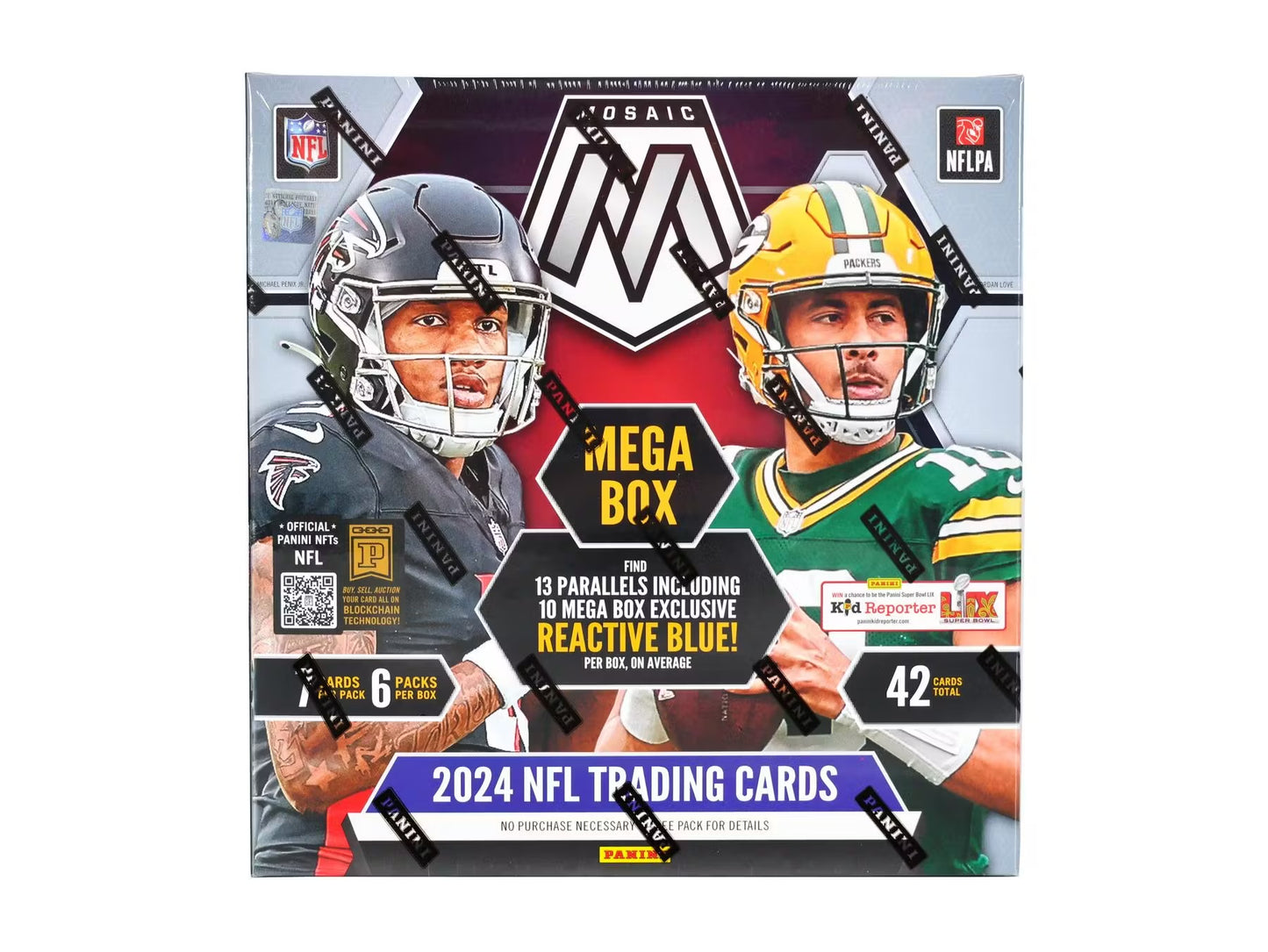 2024 Panini Mosaic Football Mega Box (Reactive Blue Parallels!)